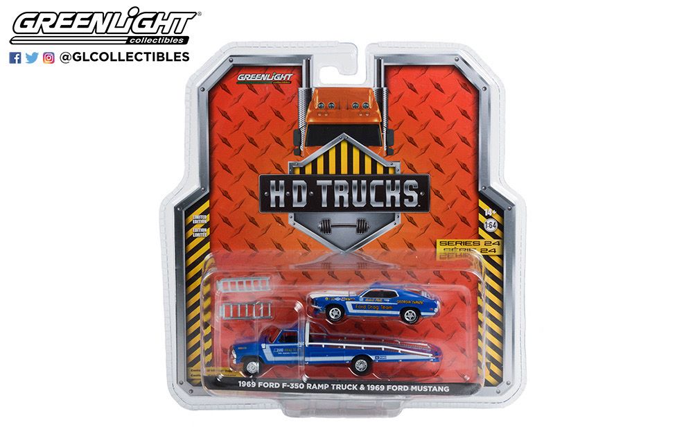 1969 Ford F350 con 1969 Ford Mustang