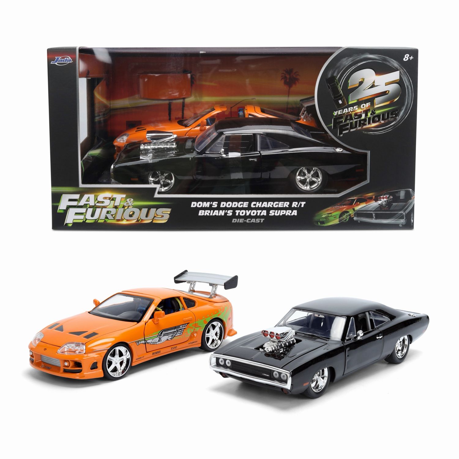 DOM's Dodge Charger R/T &amp; BRIAN's Toyota Supra Duo 25 Aniversario