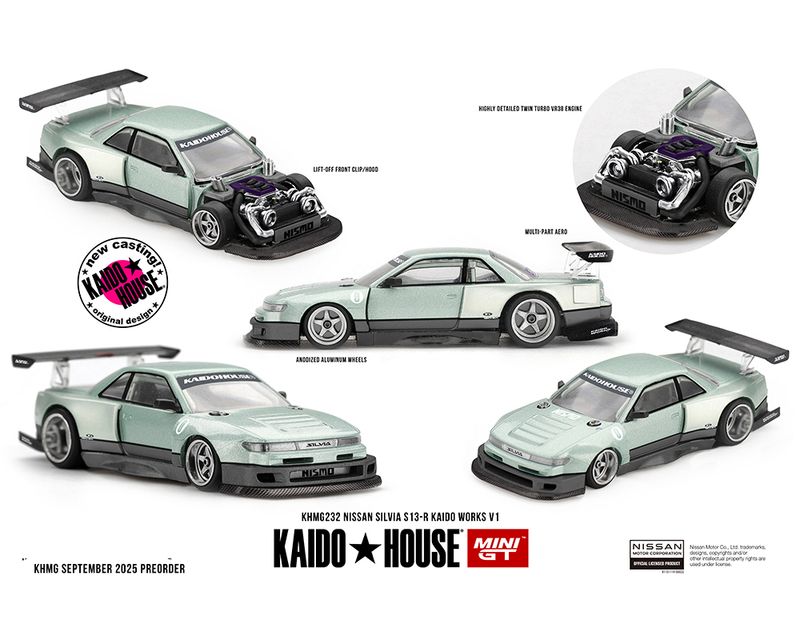 Nissan Silvia S13-R KAIDO WORKS V1 – TURQUESA Nissan Silvia S13-R KAIDO WORKS V1 – TURQUESA