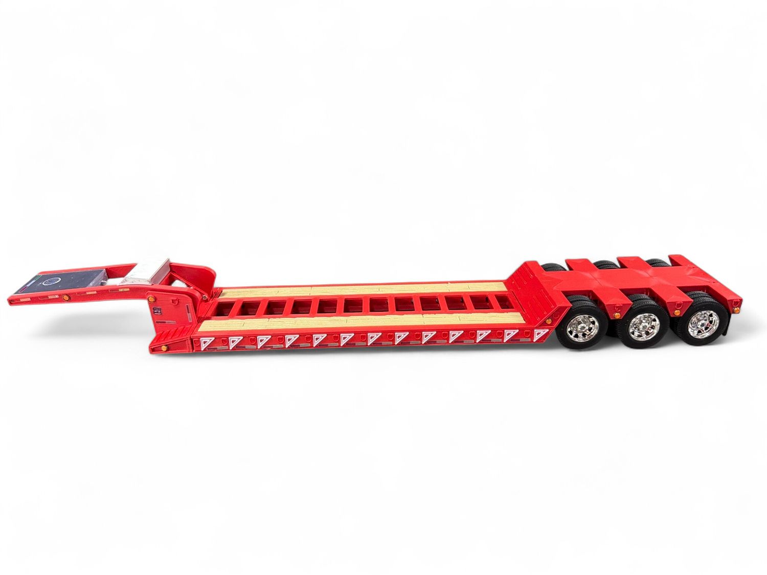 Lowboy Rojo 3 ejes 3D Rin Cromado Lowboy Rojo 3 ejes 3D Rin Cromado