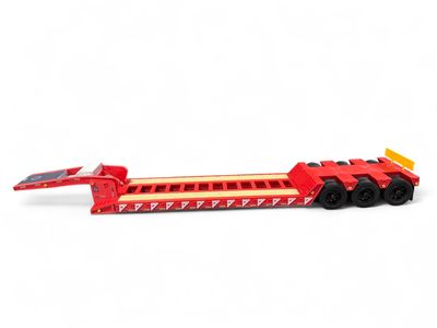 Lowboy Rojo 3 ejes 3D Rin negro Lowboy Rojo 3 ejes 3D Rin negro