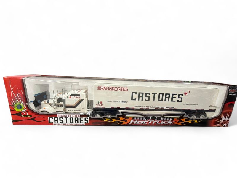 Tráiler Blanco con luces y control remoto Personalizado Tráiler Blanco con luces y control remoto Personalizado