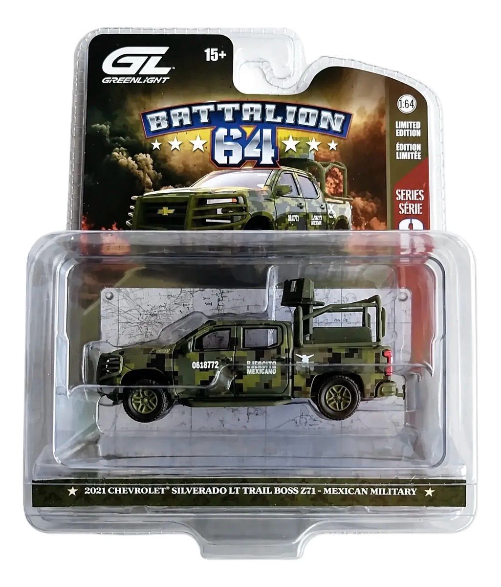1/64 2021 Chevrolet Silverado LT Z71 Ejercito Mexicano