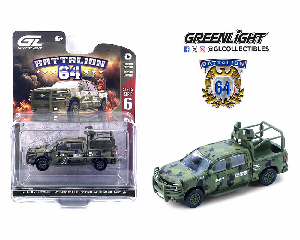 1/64 2021 Chevrolet Silverado LT Z71 Ejercito Mexicano