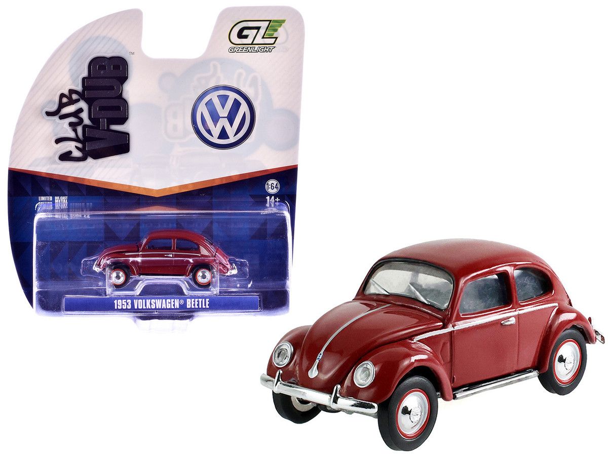 1:64 Club Vee-Dub Series 22 – 1953 Volkswagen Beetle - Split Rear Window – Dark Red 1:64 Club Vee-Dub Series 22 – 1953 Volkswagen Beetle - Split Rear Window – Dark Red