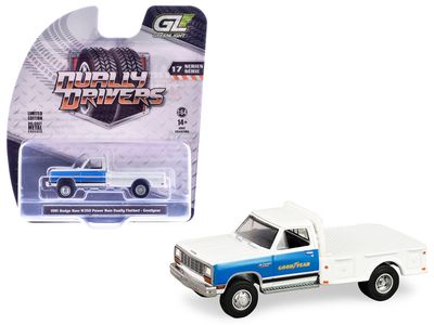 1:64 Dually Drivers Series 17 - 1981 Dodge Ram W350 Power Ram Dually Flatbed - Goodyear 1:64 Dually Drivers Series 17 - 1981 Dodge Ram W350 Power Ram Dually Flatbed - Goodyear