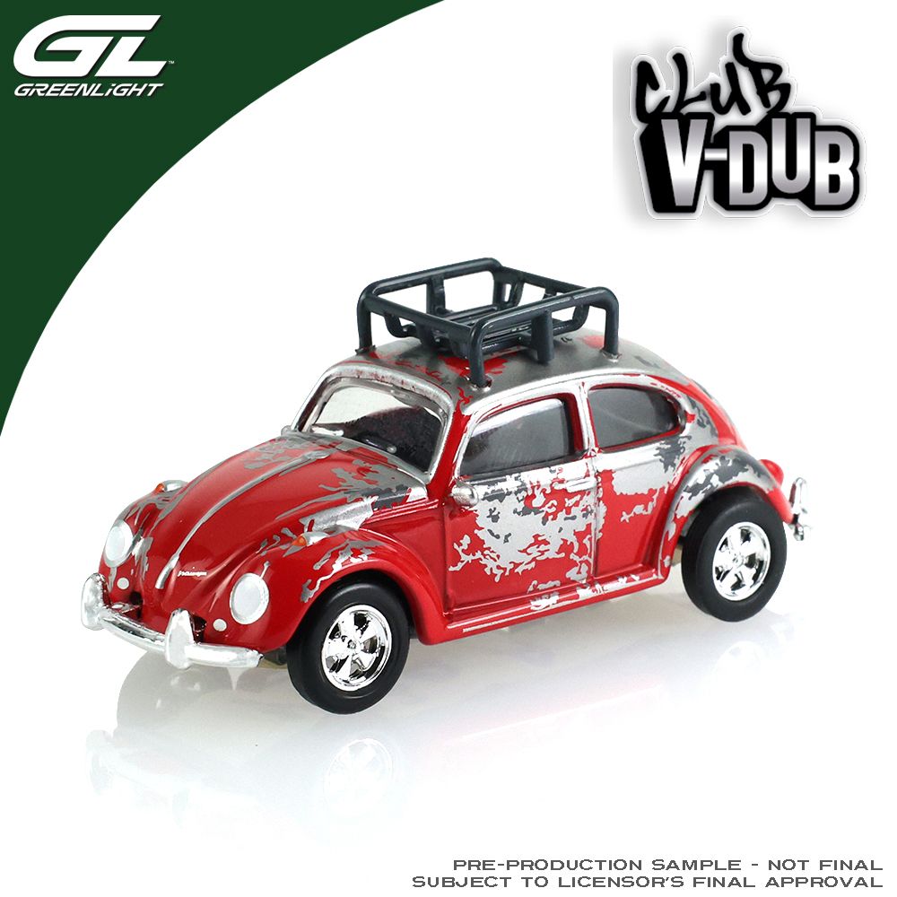 1:64 Club Vee-Dub Series 22 - Classic Volkswagen Beetle - "Ruby Red" Patina Finish