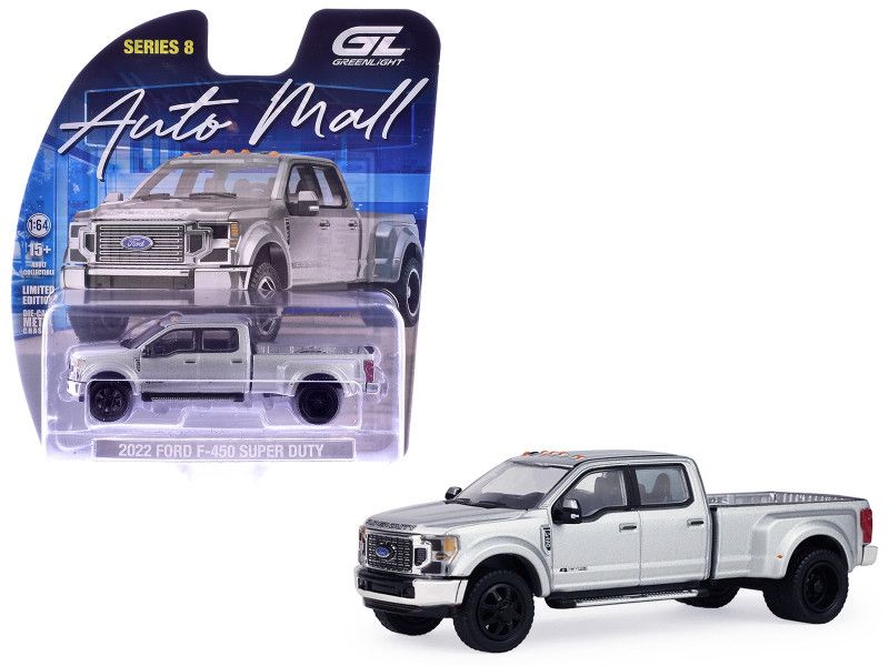 1:64 Auto Mall Series 8 - 2022 Ford F-450 Super Duty - Iconic Silver (New Tooling) 1:64 Auto Mall Series 8 - 2022 Ford F-450 Super Duty - Iconic Silver (New Tooling)