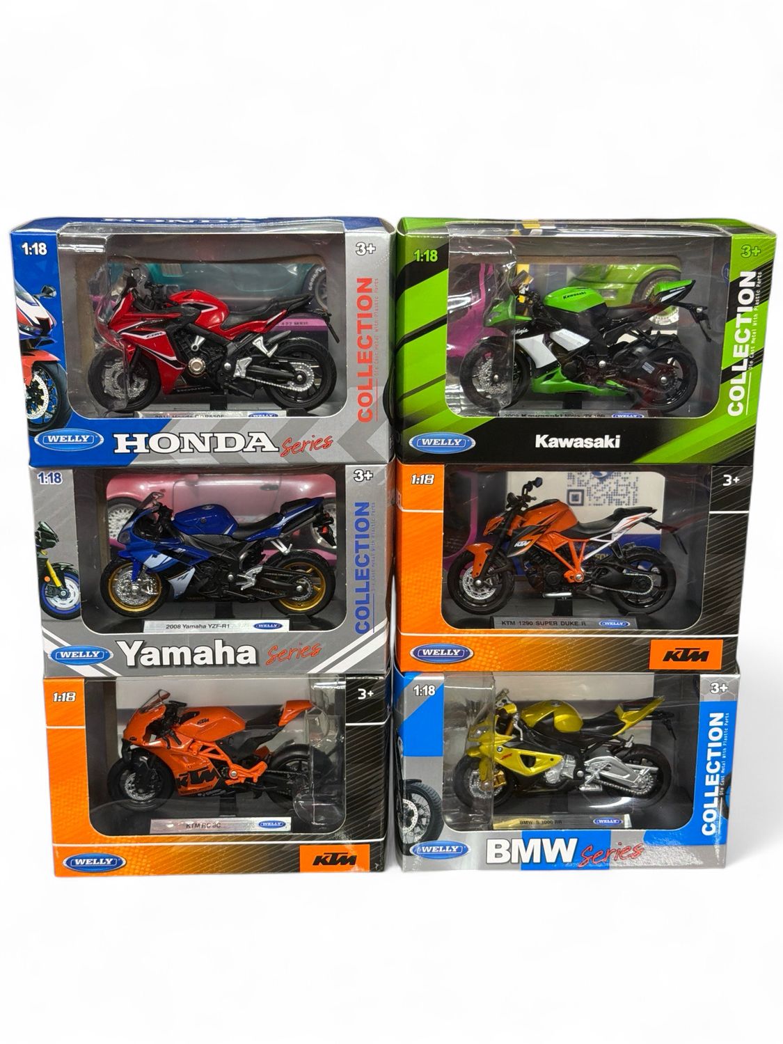 Set motos 1:18