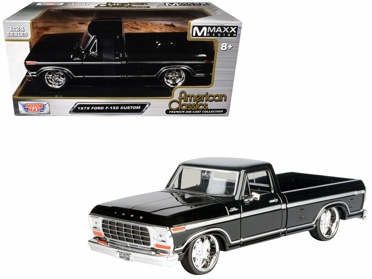 1979 Ford F-150 Custom Pickup Truck Black "Maxx Design” 1979 Ford F-150 Custom Pickup Truck Black "Maxx Design”