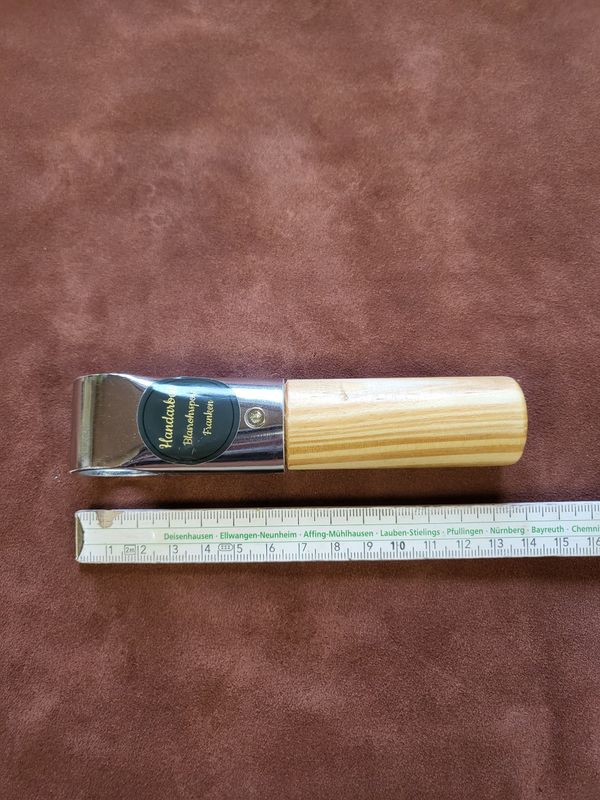 Haltegriff für Sportblasrohr 10 cm lang Holz
