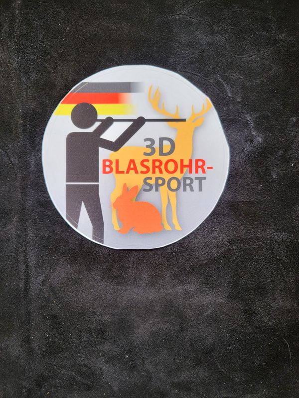 Blasrohr Sport Aufkleber