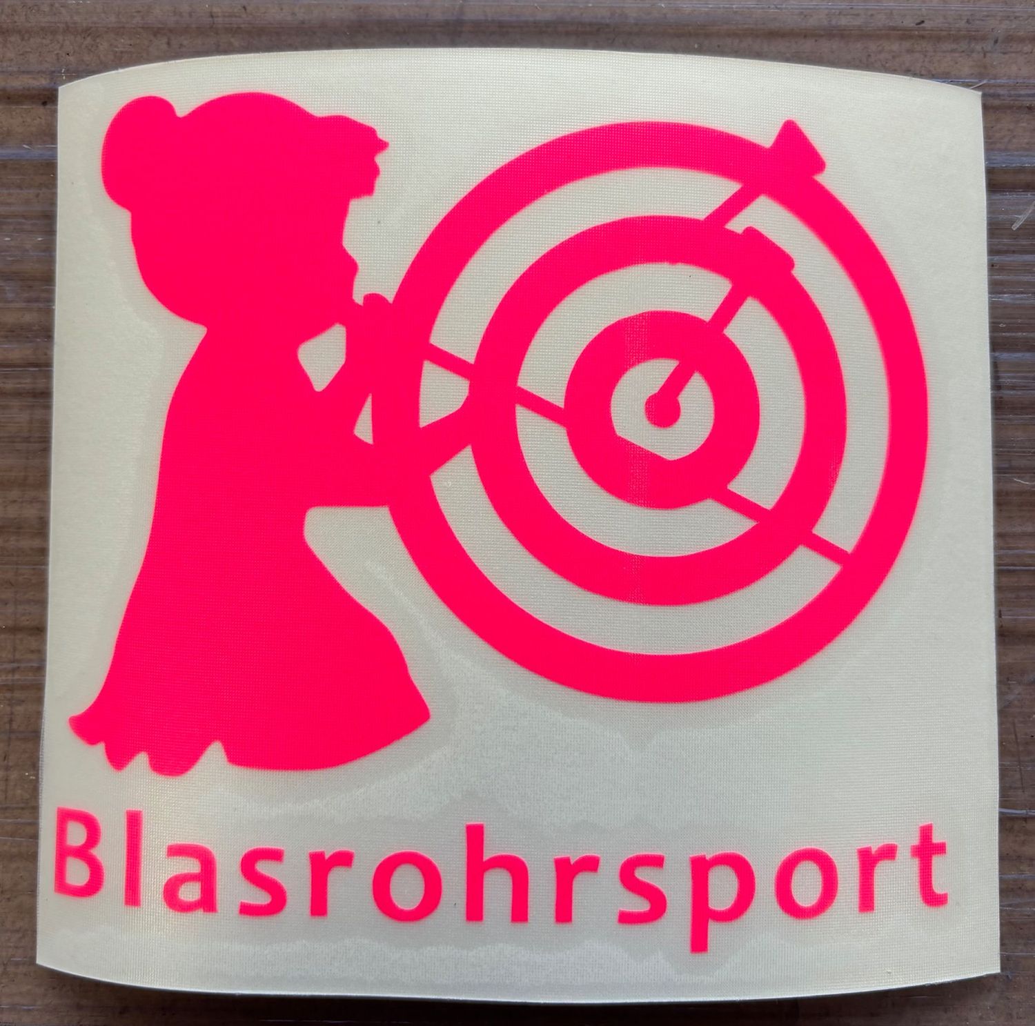 Aufkleber Blasrohrschützin