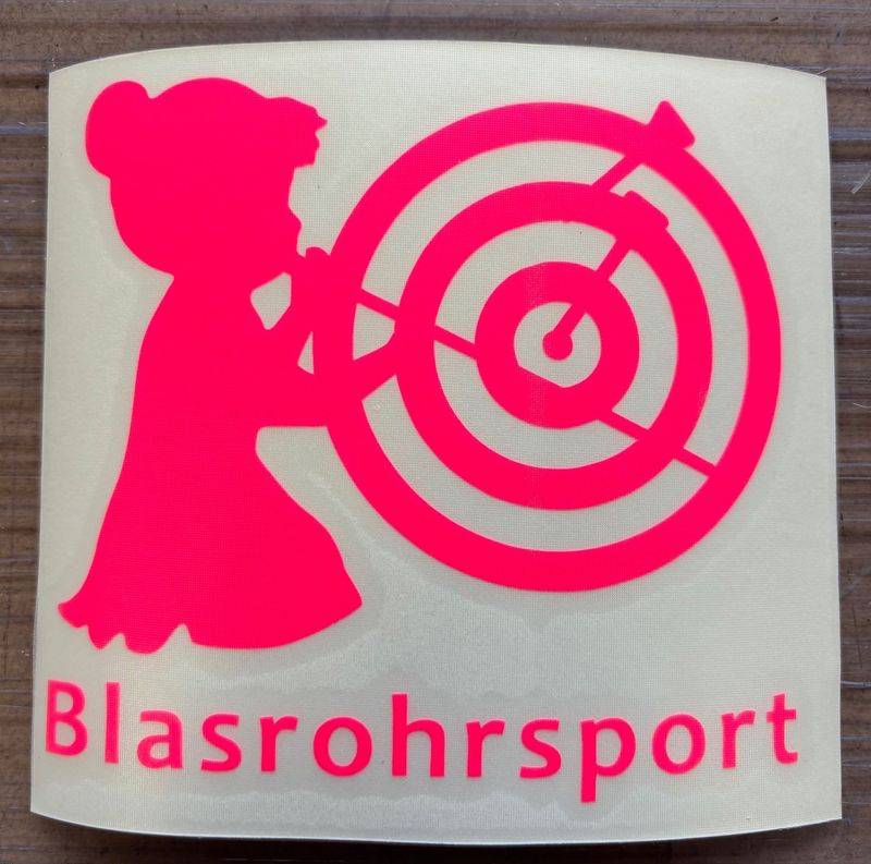 Aufkleber Blasrohrschützin