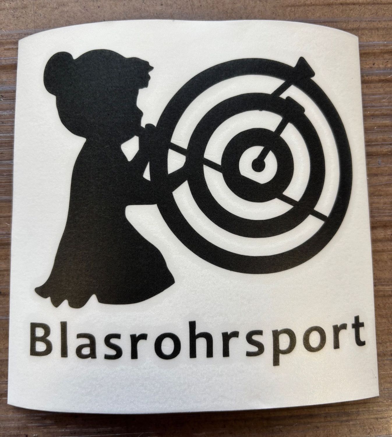 Aufkleber Blasrohrschützin