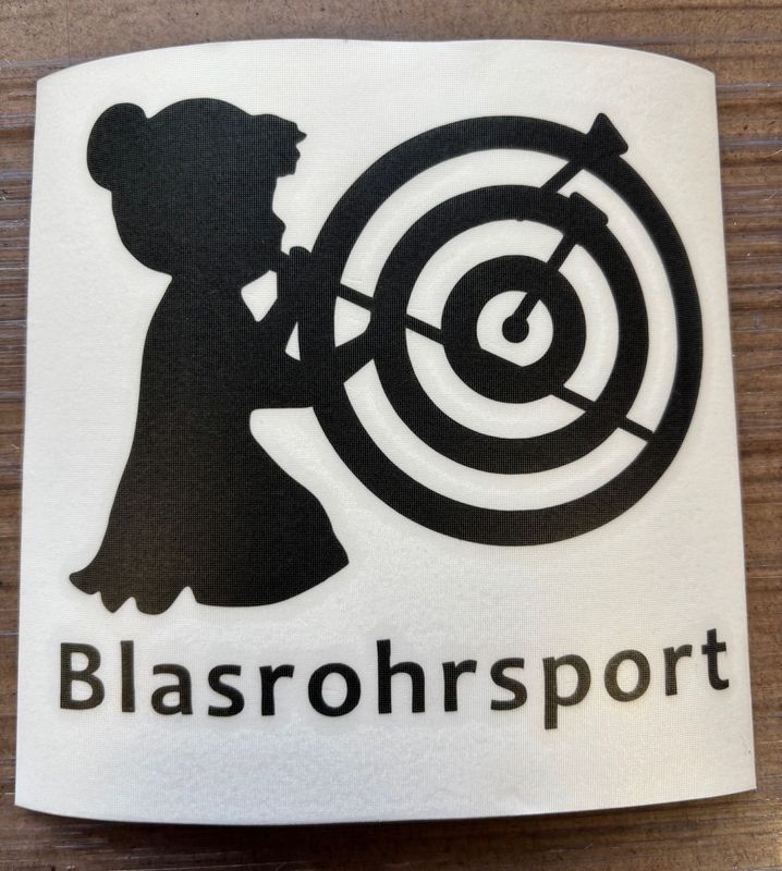 Aufkleber Blasrohrschützin