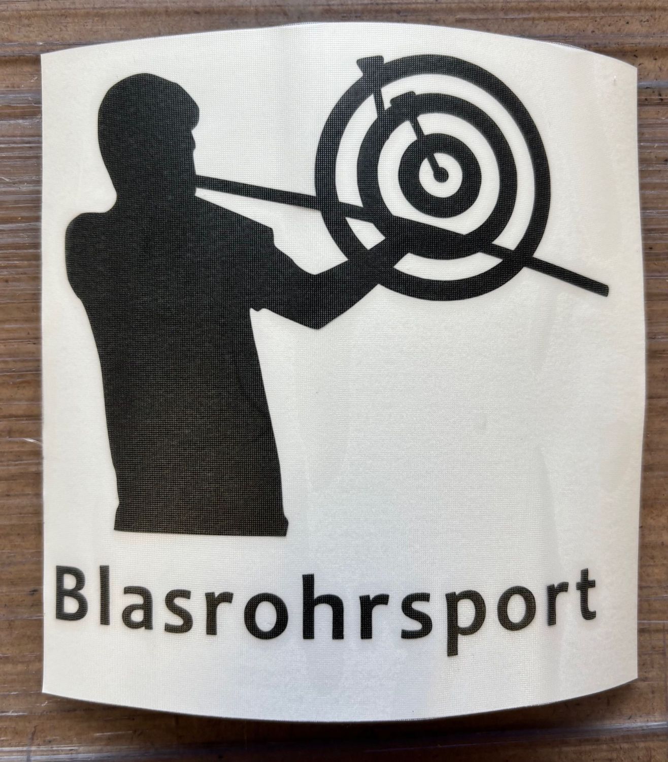 Aufkleber Blasrohrschützin