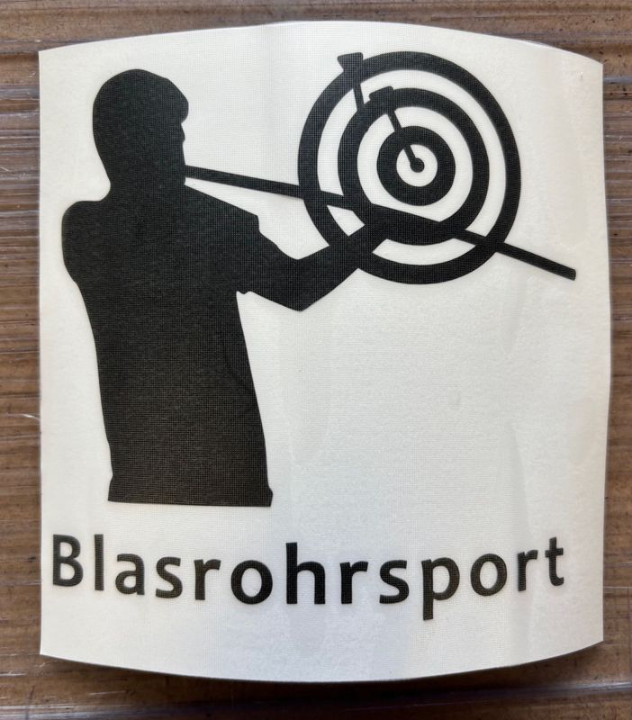 Aufkleber Blasrohrschützin