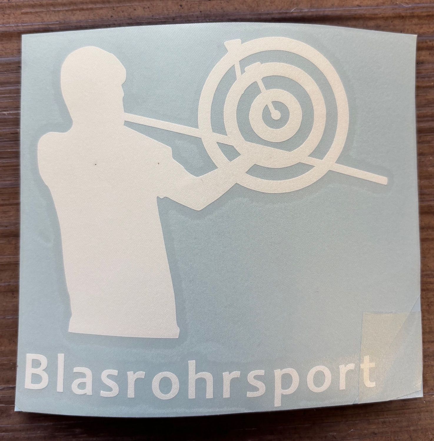 Aufkleber Blasrohrschützin