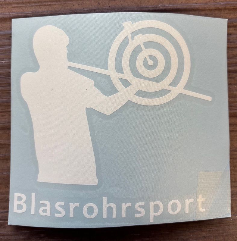 Aufkleber Blasrohrschützin