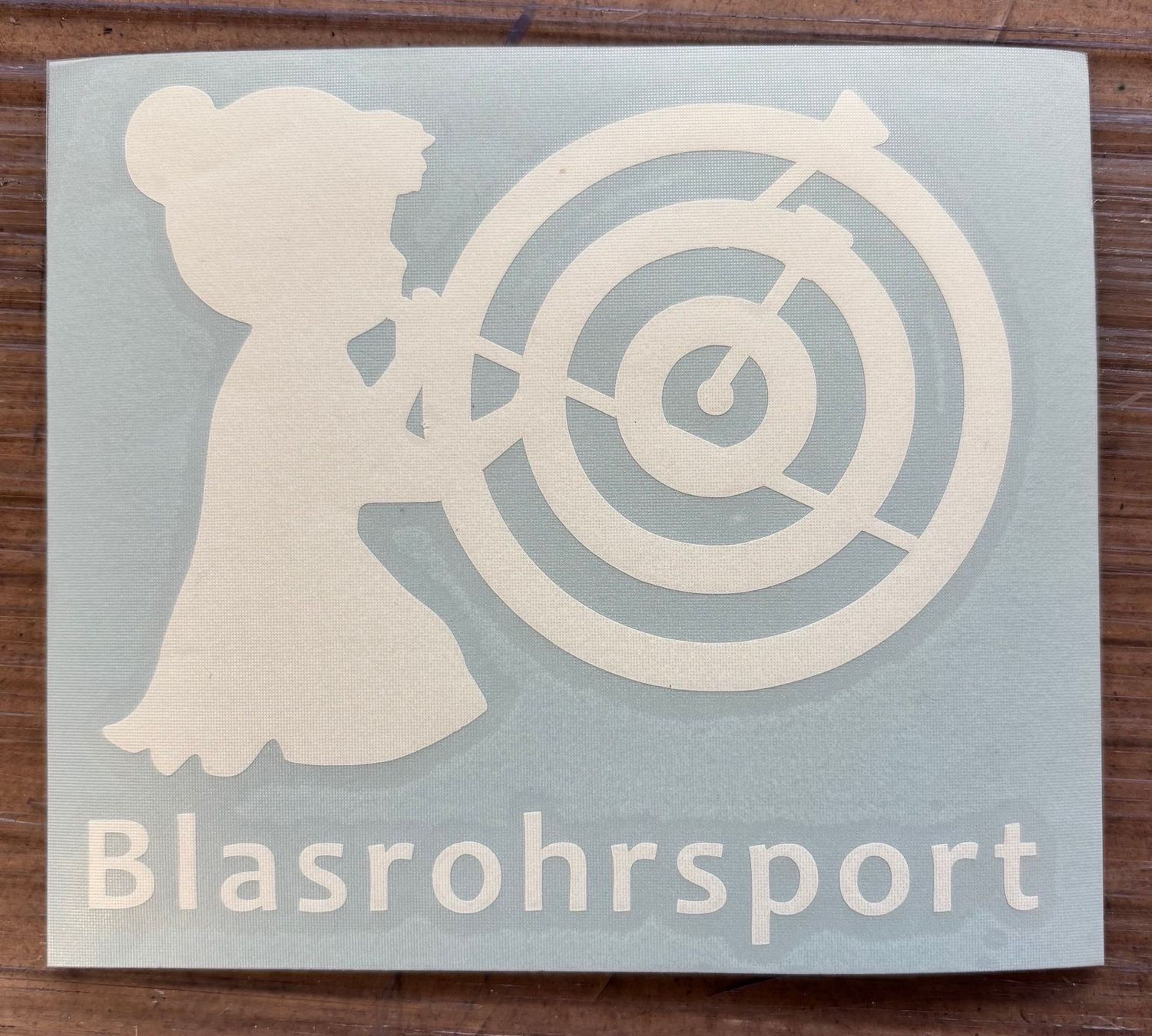 Aufkleber Blasrohrschützin