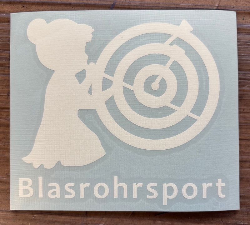 Aufkleber Blasrohrschützin