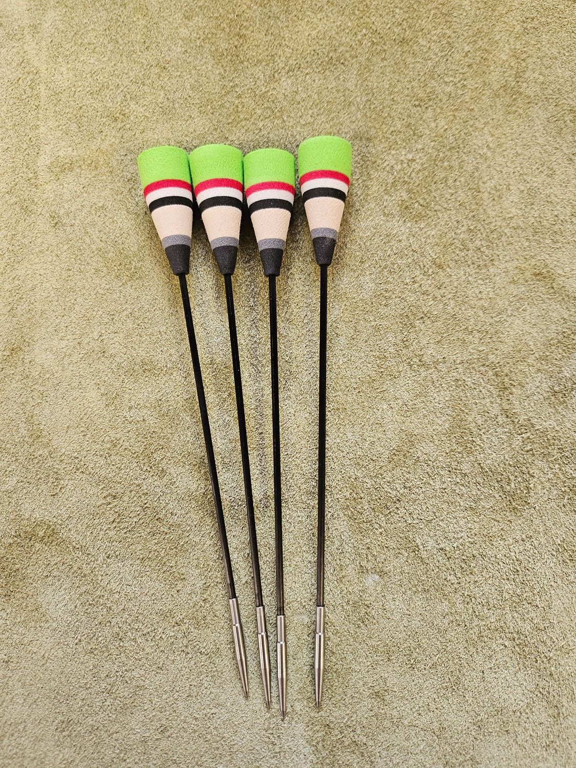 Pfeil mit Schaumkone zum Testen