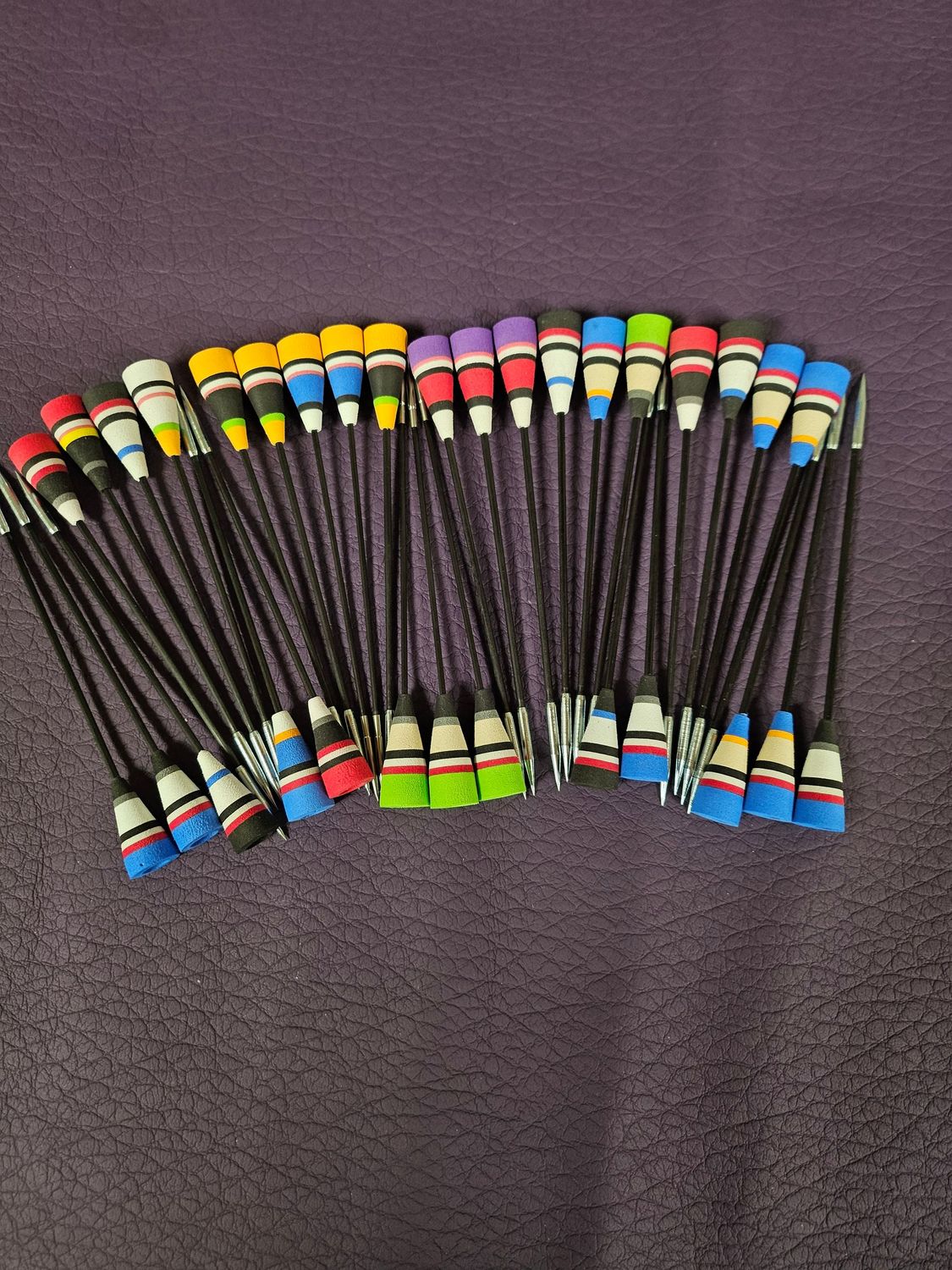 Pfeile mit Schaumkone zum Testen