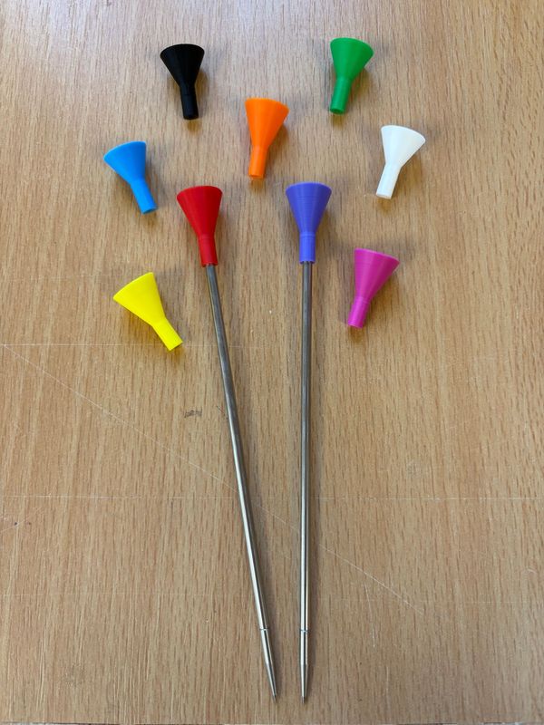 Edelstahlpfeil mit bündiger Spitze
