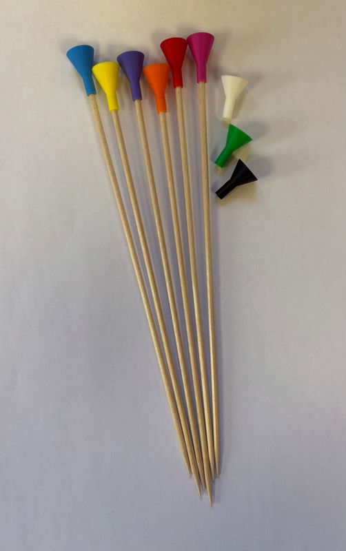 Holzpfeil mit 3 mm Schaft  Kal. 14 mit BF Kone. Ab 4,50 Euro