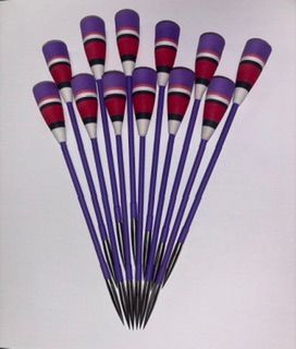 Pfeile mit indonesischen Schaumkonen Kal. 14mm (12er Satz)