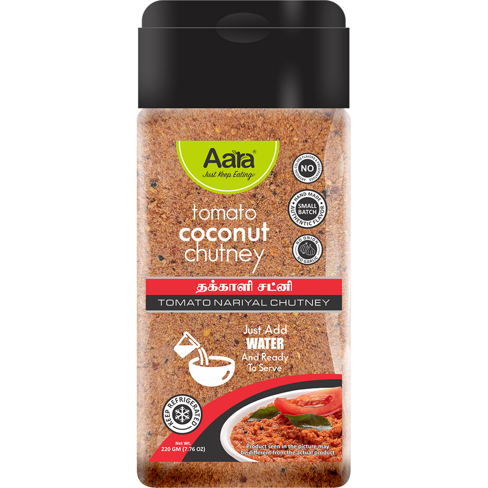 Tomato Coconut Chutney Powder (AARA) 7.85 Oz (200 GM)