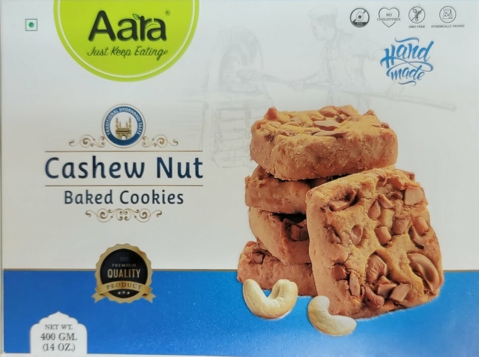 Cookie - Cashew Nut Baked Cookies 14 Oz (400 Gm)