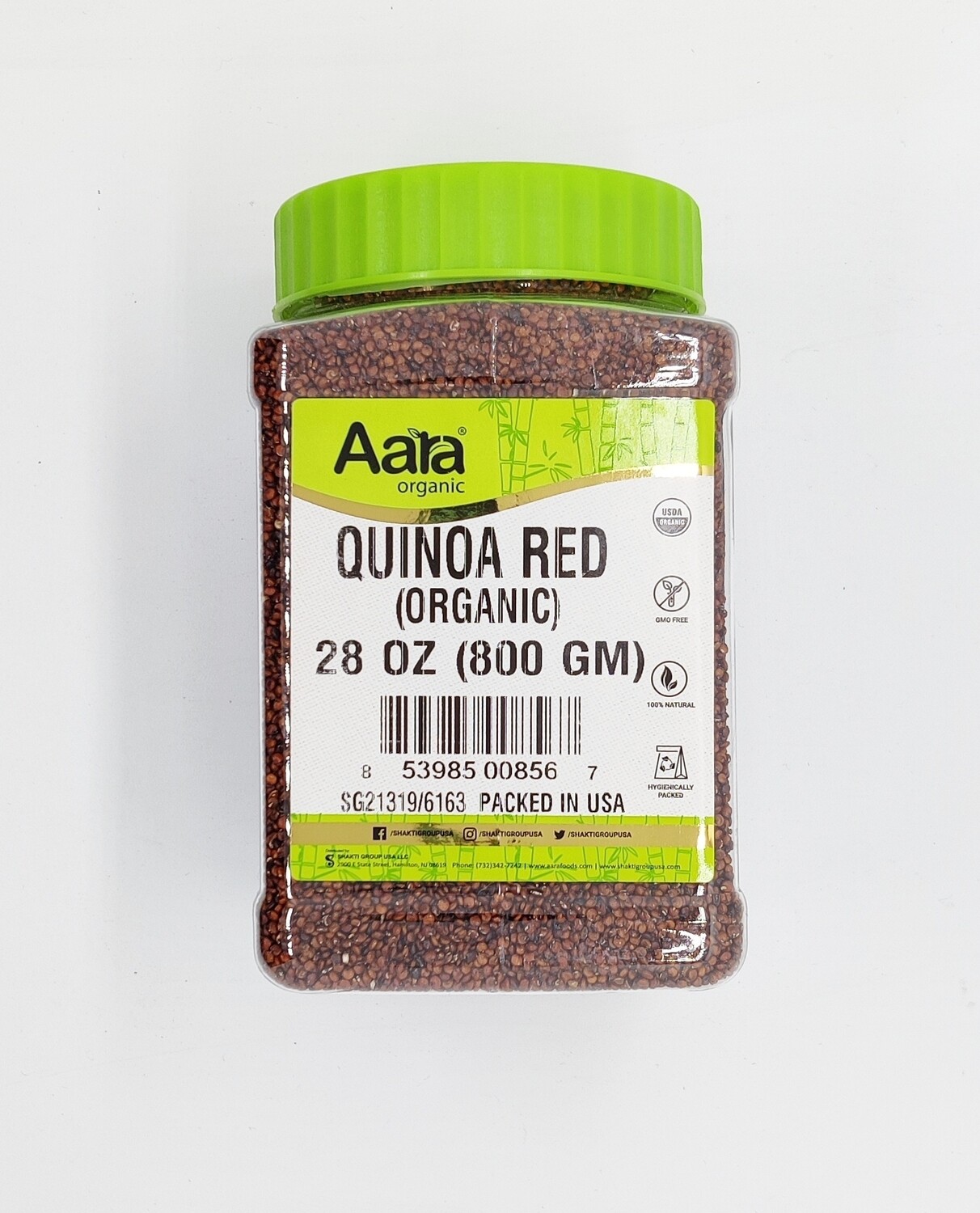 Organic Quinoa Red 28 Oz (800 Gm) Jar (Aara)