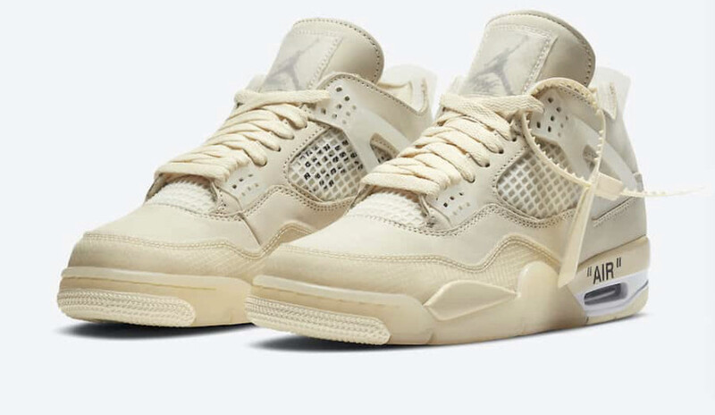 AIR JORDAN 4 OFF - WHITE SAIL