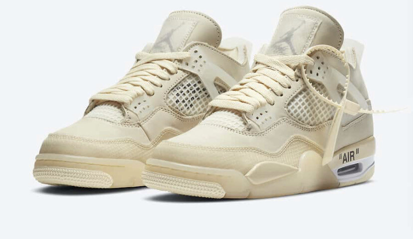 AIR JORDAN 4 OFF - WHITE SAIL