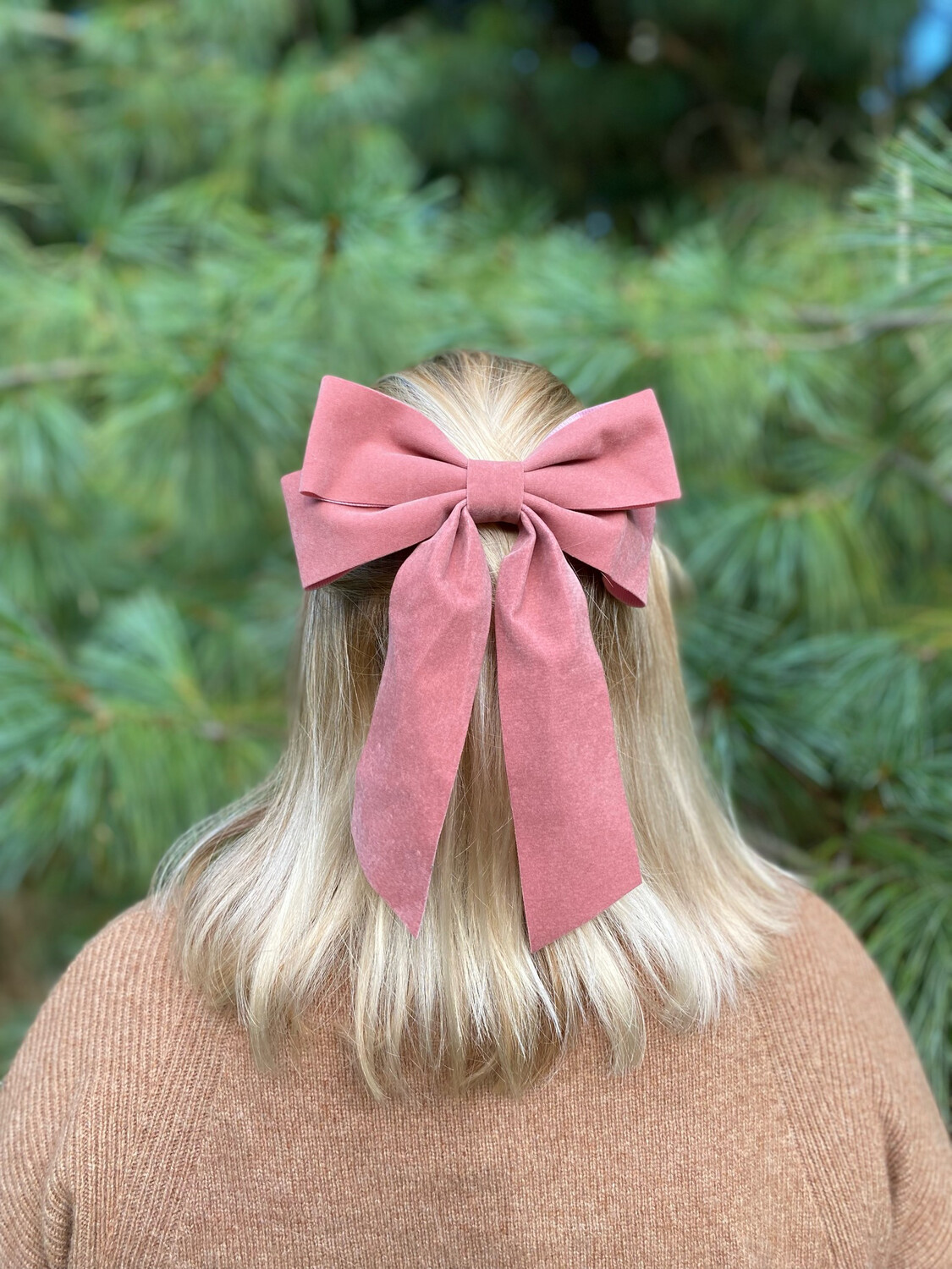 Pink Velvet Bow