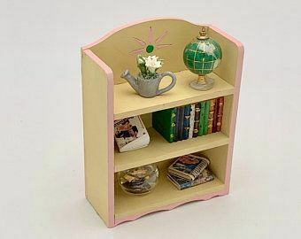 DOLLHOUSE BOOKSHELF WALL SHELF KIT 1:12