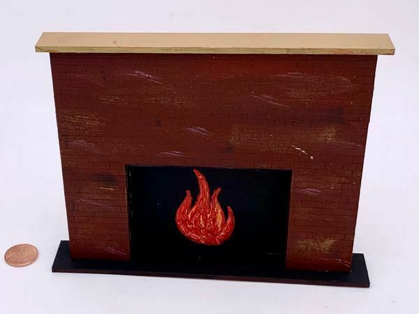 DOLLHOUSE MINIATURE FIREPLACE KIT - Half Scale