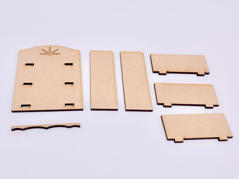 DOLLHOUSE BOOKSHELF WALL SHELF KIT 1:12