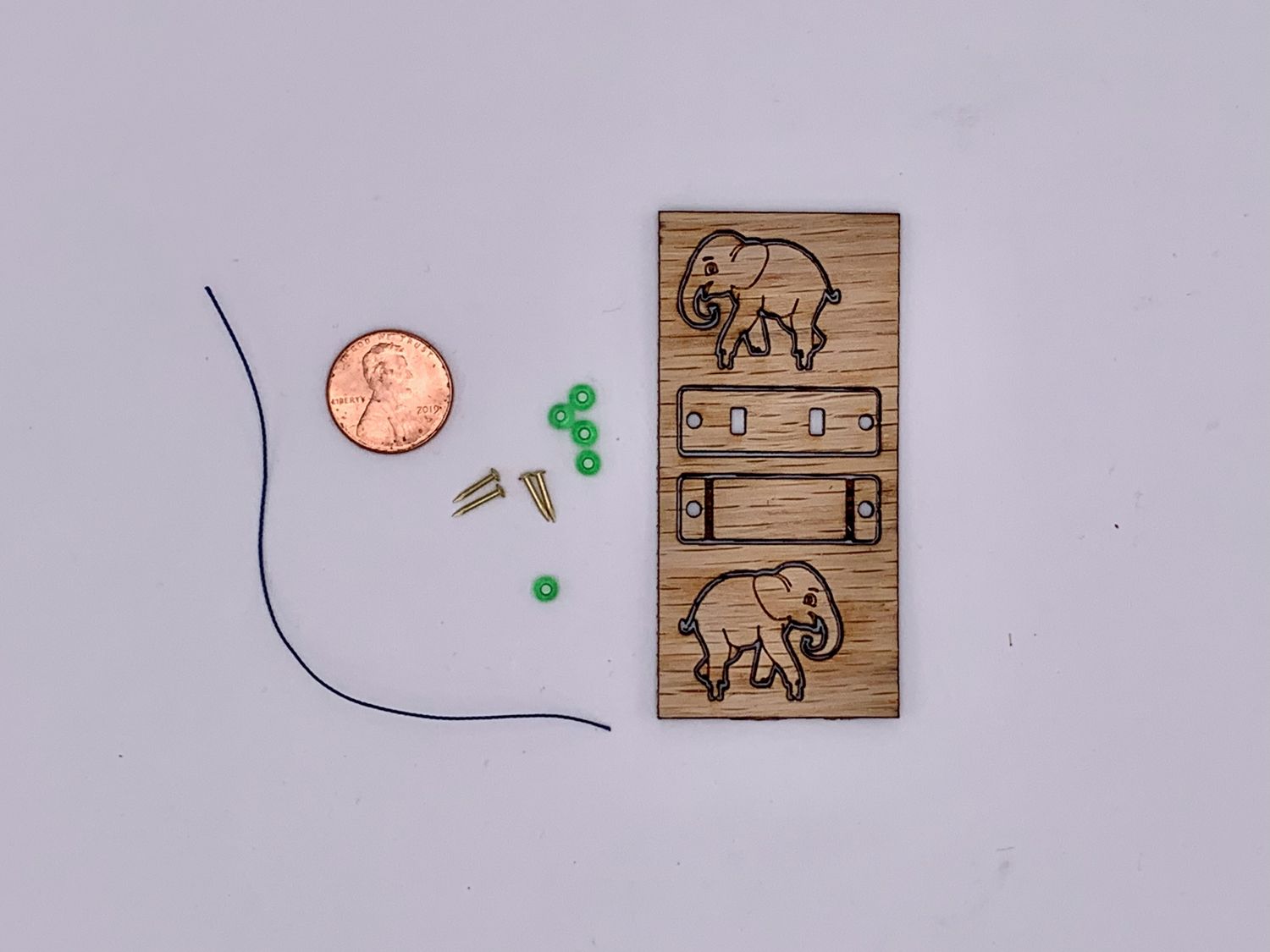 ELEPHANT PULL TOY KIT 1:12