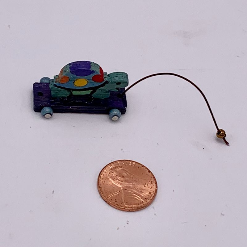 HAND-PAINTED TURTLE PULL TOY