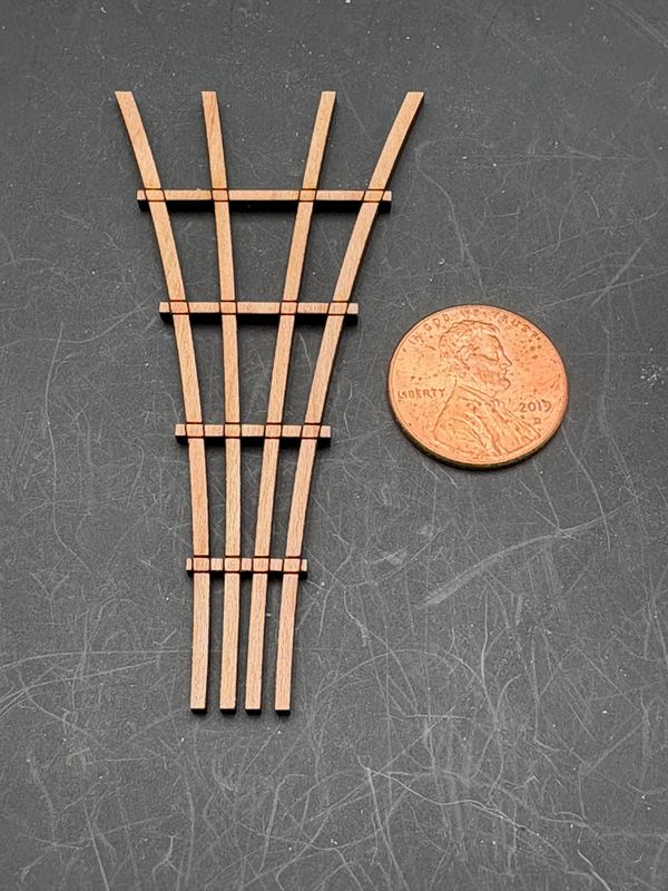 Traditional Dollhouse Miniature Trellis - Half Scale