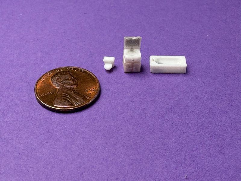 1:144 Bathroom Set