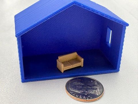 1:144 Traditional 2 cushion loveseat