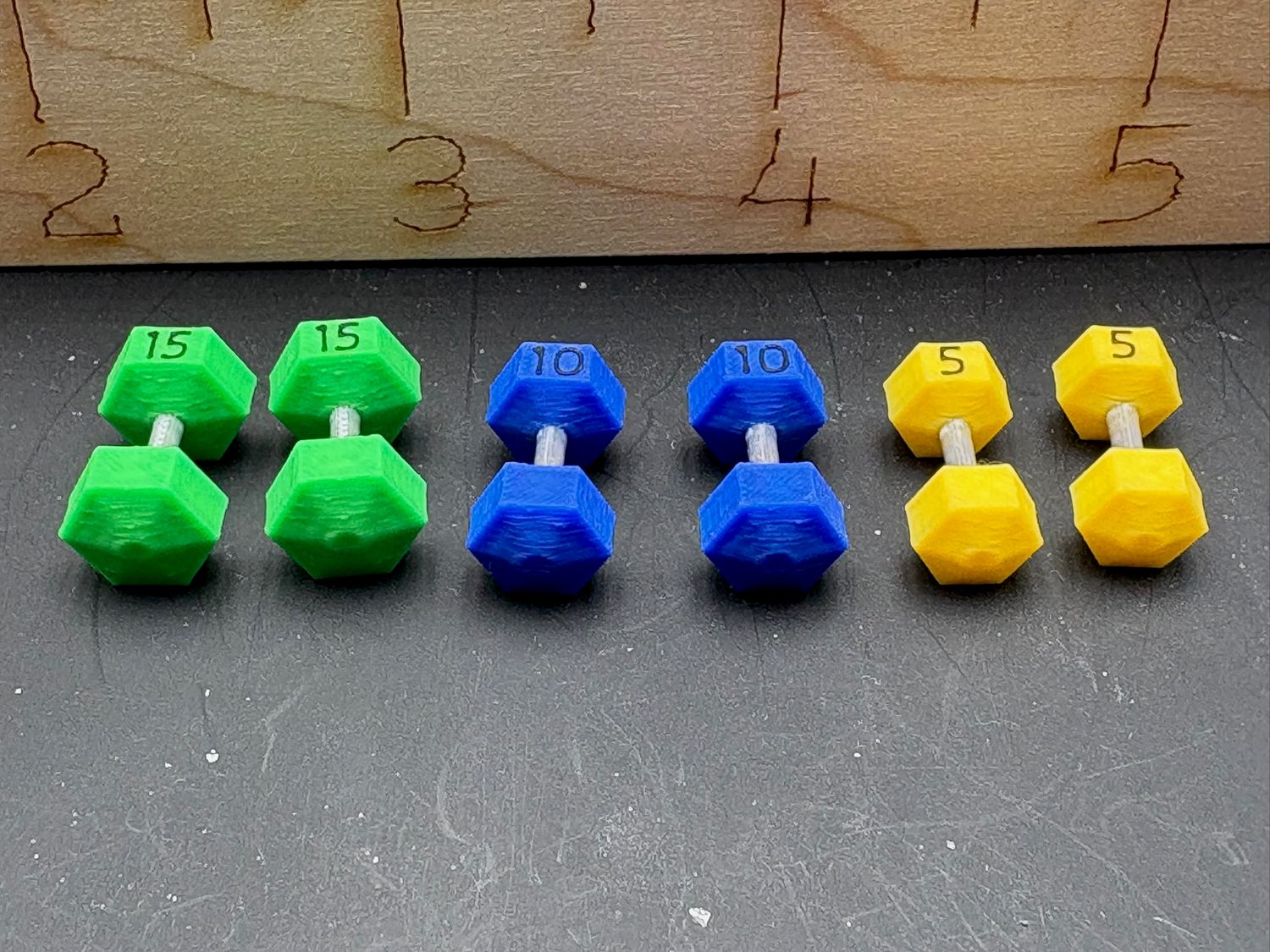 3 Sets of Dumbbells