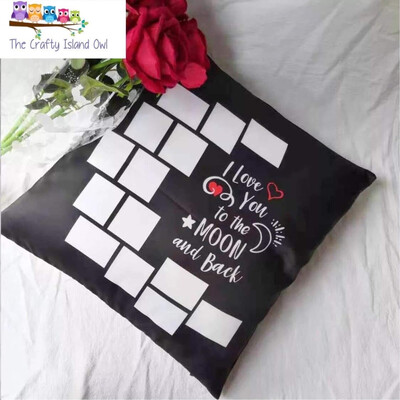 14 Panel I Love You to The Moon And Back Photo Pillow Cover