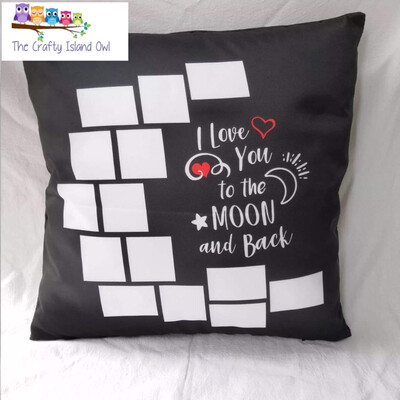 14 Panel I Love You to The Moon And Back Photo Pillow Cover