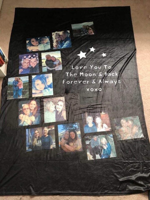 14 Panel I Love You to The Moon And Back Photo Blanket