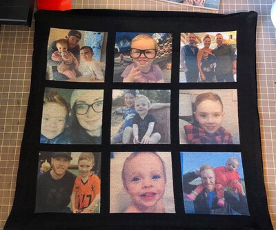 9 Panel Photo Pillow Cover